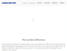 Tablet Screenshot of carillonerp.com